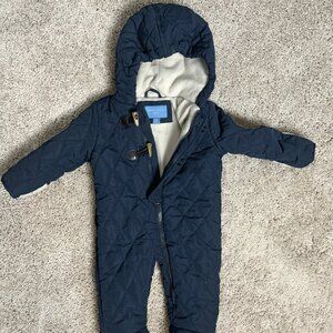 Perry Ellis Boy Infant 6-9 months, Hooded Toggle Quilted Lined Pram